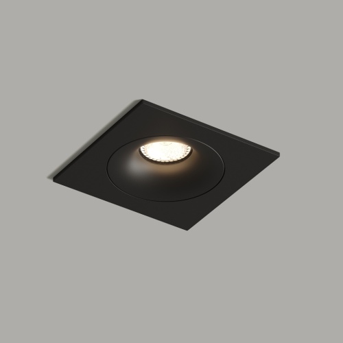 DK2121-BK Встраиваемый светильник, IP 20, 50 Вт, GU10, черный, алюминий в Липецке