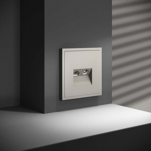 ТВ-розетка и розетка Ethernet RJ-45 без рамки Voltum S70 VLS060703 в Нижнем Новгороде фото 2