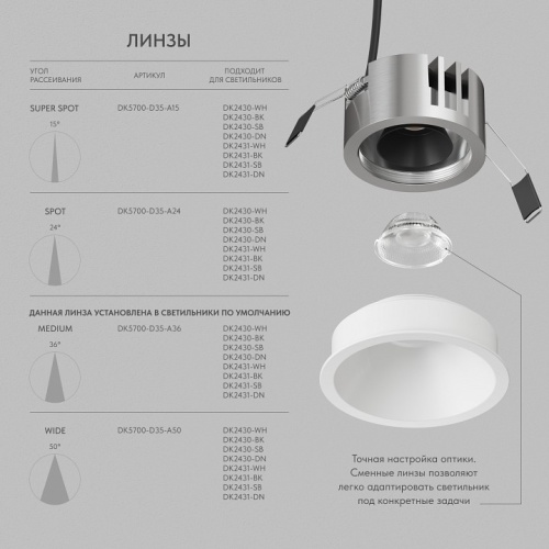Встраиваемый светильник Denkirs SHINE GLOW DK2431-WH в Нижнем Новгороде фото 6