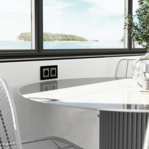 Рамка на 2 поста Werkel Senso (черный, стекло soft-touch) W0023108 в Нижнем Новгороде фото 2