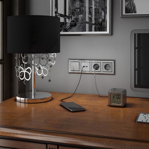 Выключатель трехклавишный без рамки Werkel  W1130006 в Нижнем Новгороде фото 2