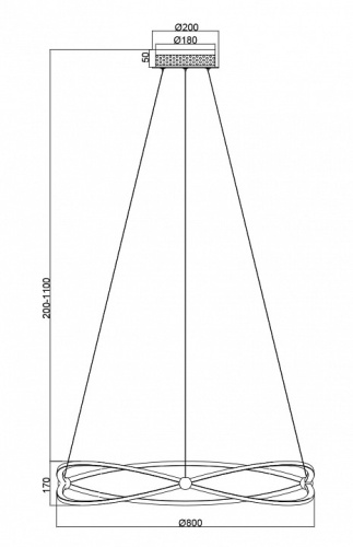 Подвесной светильник Maytoni Weave MOD062PL-L56CH3K в Белово фото 2