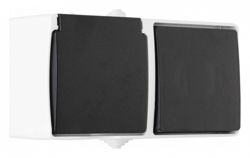 Блок с выключателями одноклавишными влагозащищенными Arte Milano am-309 309.52-1.grey в Нижнем Новгороде фото 6