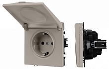 Розетка влагозащищенная с заземлением с крышкой, без рамки Arlight SCT-NOBE 059440 в Нижнем Новгороде