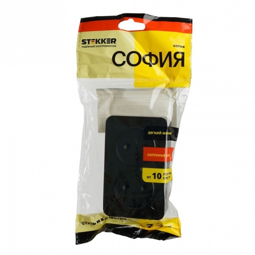 Розетка двойная без заземления Stekker София 49496 в Нижнем Новгороде фото 3