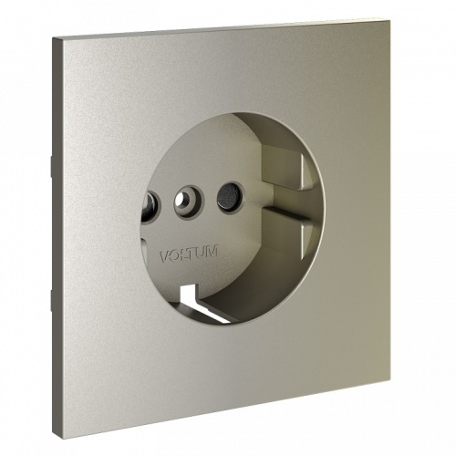 Накладка для розетки с заземлением и со шторками Voltum S70 VLS000704 в Нижнем Новгороде фото 3