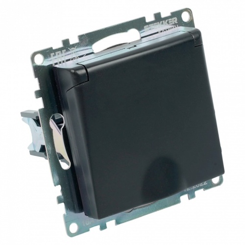 Розетка с заземлением и со шторкой, без рамки с крышкой Stekker Катрин 39608 в Нижнем Новгороде фото 3