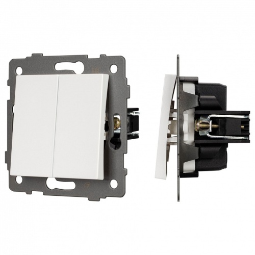 Выключатель проходной двухклавишный без рамки Arlight SWT 049892 в Нижнем Новгороде