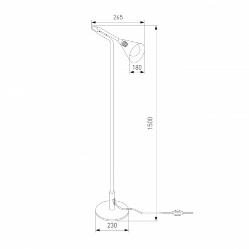Торшер Eurosvet Enigma 01187/1 черный в Нижнем Новгороде фото 4