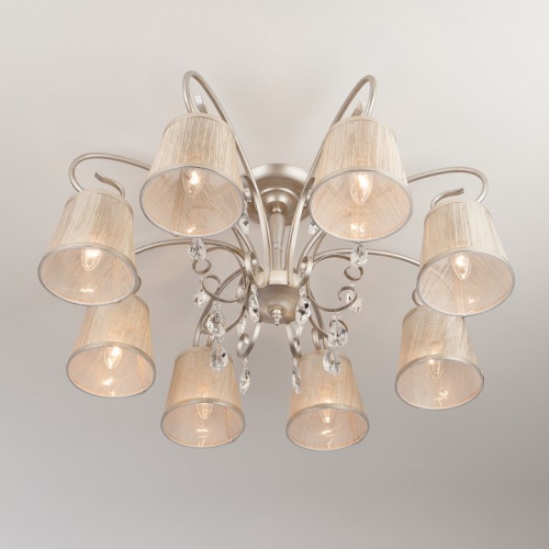 Потолочная люстра Eurosvet Liona 60065/8 серебро в Нижнем Новгороде фото 3