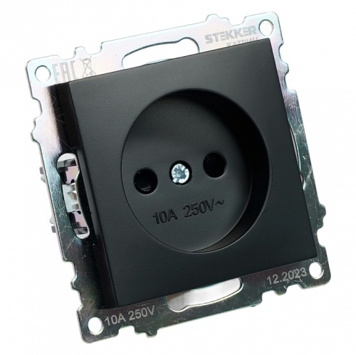 Розетка без заземления и со шторкой, без рамки Stekker Катрин 39609 в Нижнем Новгороде фото 2