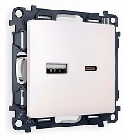 Розетка 2хUSB type A и C без рамки Ambrella Volt ALFA MA211010 в Нижнем Новгороде