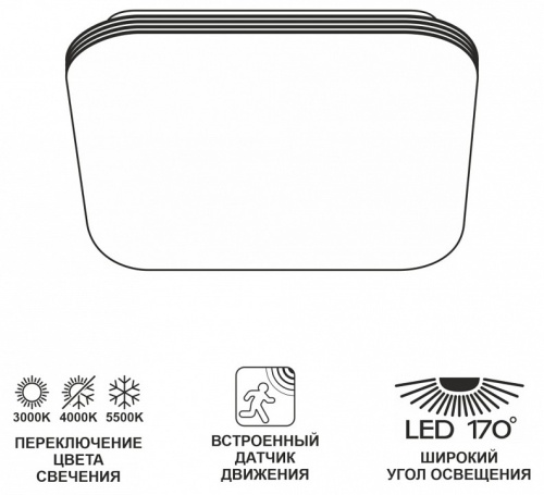 Накладной светильник Citilux Симпла CL714K24SV в Звенигороде фото 2