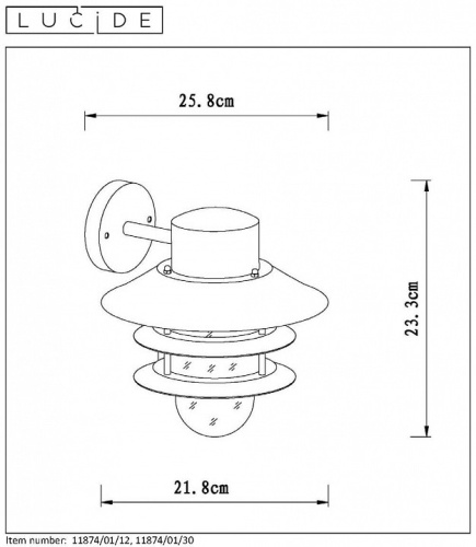 Светильник на штанге Lucide Zico 11874/01/30 в Бородино фото 6