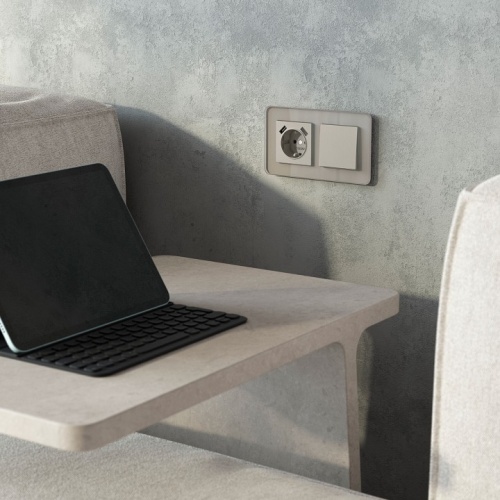 Выключатель проходной одноклавишный без рамки Werkel дымчатый W1210004 в Нижнем Новгороде фото 6