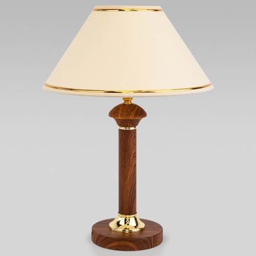 Настольная лампа декоративная Eurosvet Lorenzo 60019/1 орех в Кизилюрте