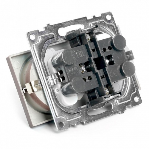 Розетка двойная с заземлением и со шторкой, без рамки Stekker Катрин 49030 в Нижнем Новгороде фото 2